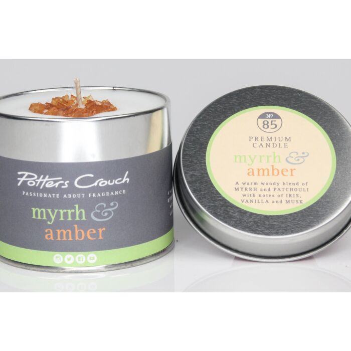 Potters Crouch - Candle Tin - Myrrh and Amber-1